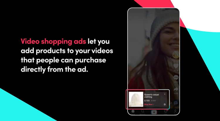 短视频购物广告，图源：TikTok for Business